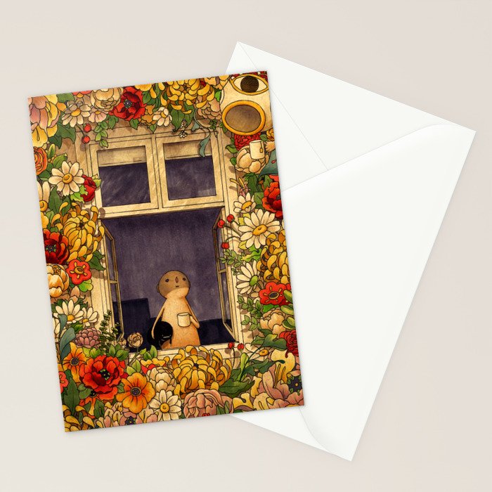 Flower Garden Stationery Card Gallery Image 2
