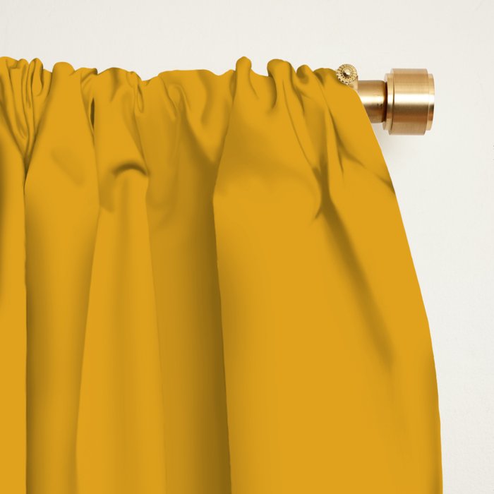 Mustard Tones Window Curtain Gallery Image 2