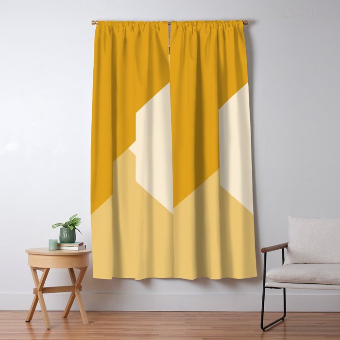 Mustard Tones Window Curtain Gallery Image 5
