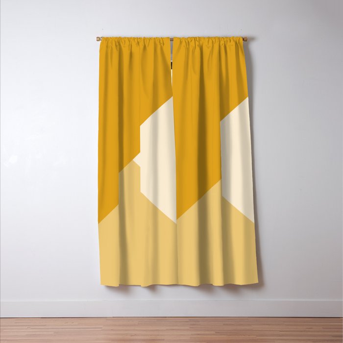 Mustard Tones Window Curtain Gallery Image 3