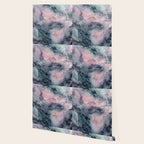 Blush Gray Blue Flowing Abstract Glow Up 1 Wallpaper Gallery Image 2