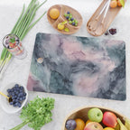 Blush Gray Blue Flowing Abstract Glow Up 1 Cutting Board Gallery Image 2