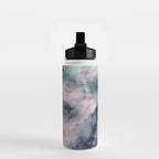 Blush Gray Blue Flowing Abstract Glow Up 1 Water Bottle Gallery Image 2