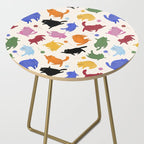 Rainbow Kittens Pattern Side Table Gallery Image 2