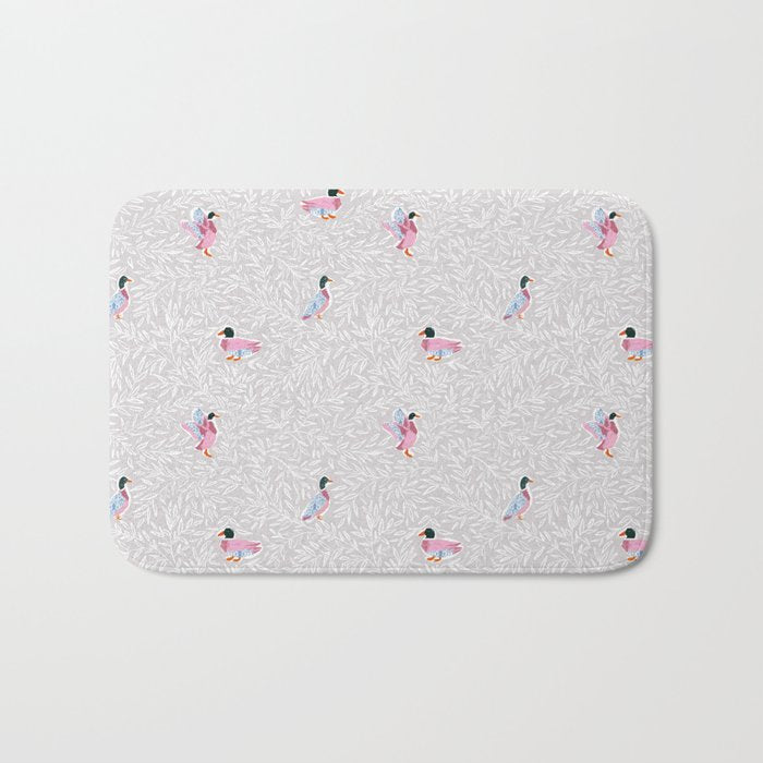 Mallard Duck Tales Chinoiserie Beige Bath Mat Gallery Image 1