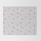 Mallard Duck Tales Chinoiserie Beige Throw Blanket Gallery Image 2