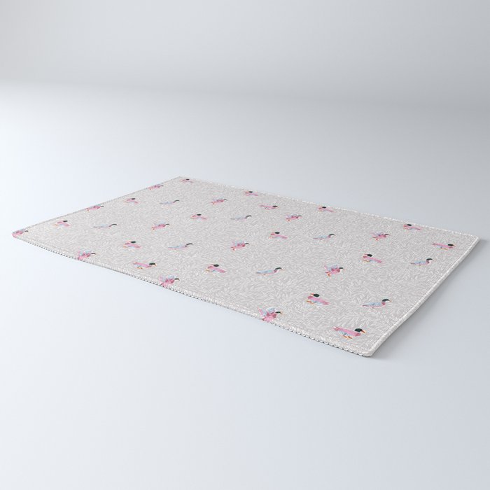 Mallard Duck Tales Chinoiserie Beige Rug Gallery Image 3
