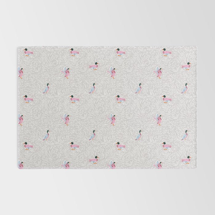 Mallard Duck Tales Chinoiserie Beige Rug Gallery Image 2