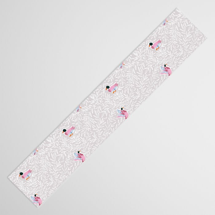 Mallard Duck Tales Chinoiserie Beige Table Runner Gallery Image 3