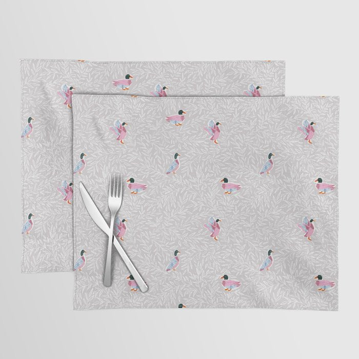 Mallard Duck Tales Chinoiserie Beige Placemat Gallery Image 1