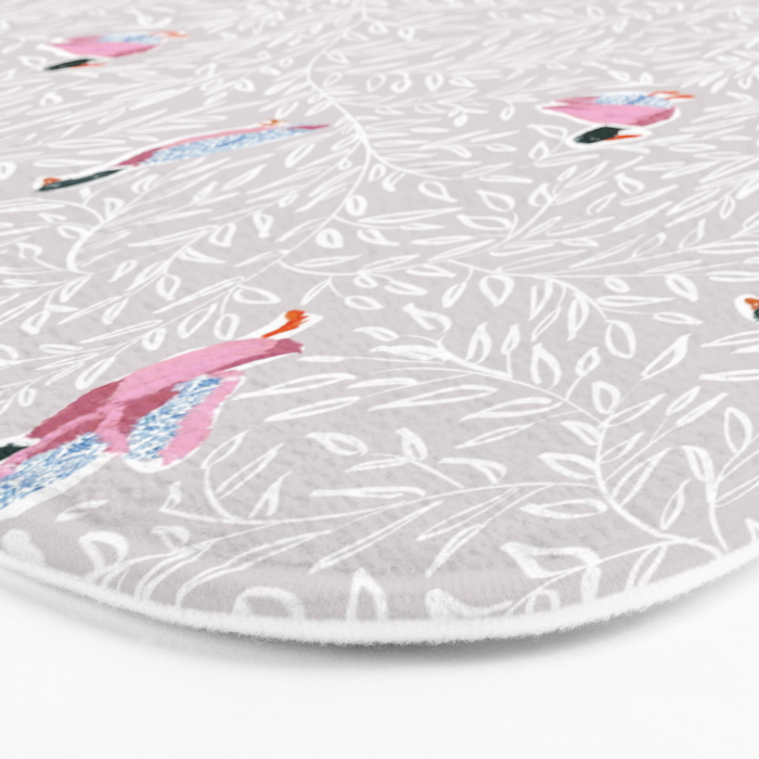 Mallard Duck Tales Chinoiserie Beige Bath Mat Gallery Image 3