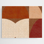 abstract retro shapes earthy 8 Jigsaw Puzzle Gallery Image 1