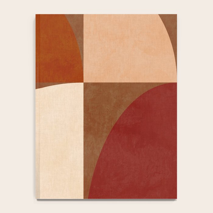 abstract retro shapes earthy 8 Notebook Gallery Image 4