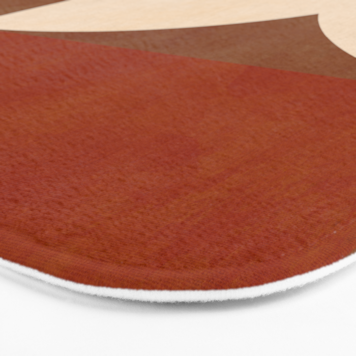 abstract retro shapes earthy 8 Bath Mat Gallery Image 3