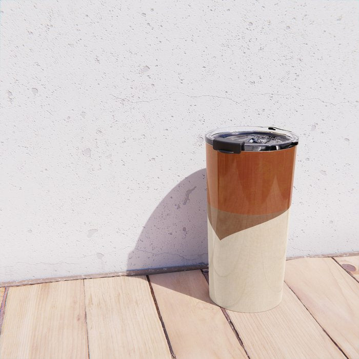 abstract retro shapes earthy 8 Travel Mug Gallery Image 4