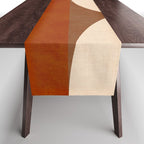 abstract retro shapes earthy 8 Table Runner Gallery Image 1