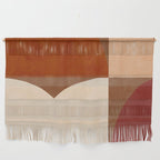 abstract retro shapes earthy 8 Wall Hanging Gallery Image 1
