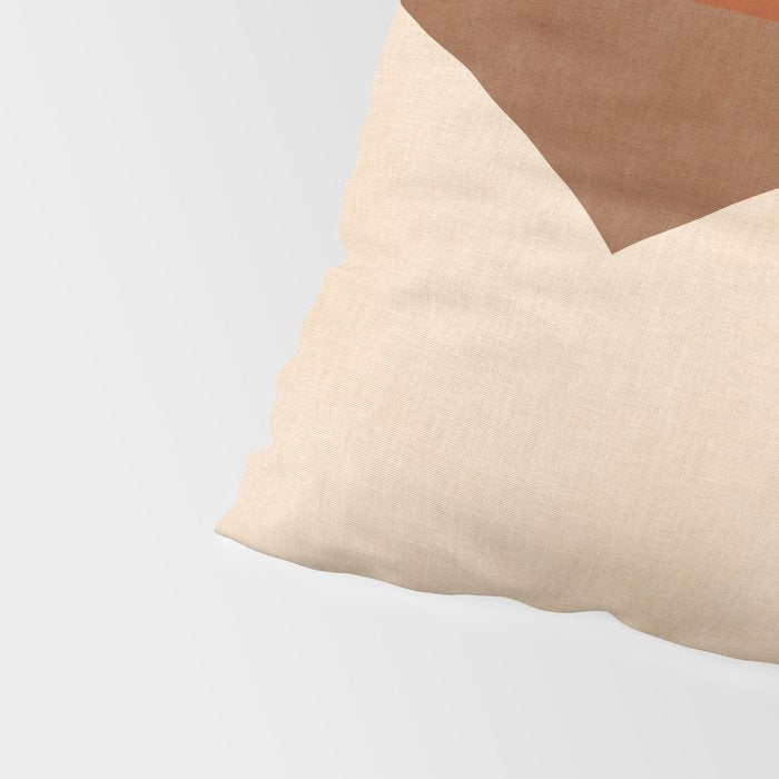 abstract retro shapes earthy 8 Pillow Sham Gallery Image 4