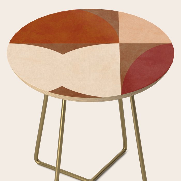 abstract retro shapes earthy 8 Side Table Gallery Image 2