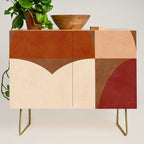 abstract retro shapes earthy 8 Credenza Gallery Image 1