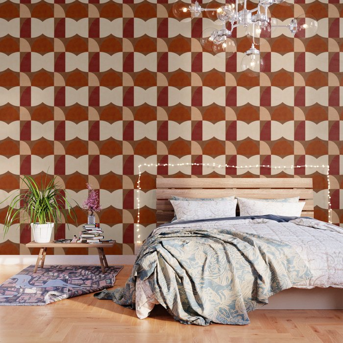 abstract retro shapes earthy 8 Wallpaper Gallery Image 3