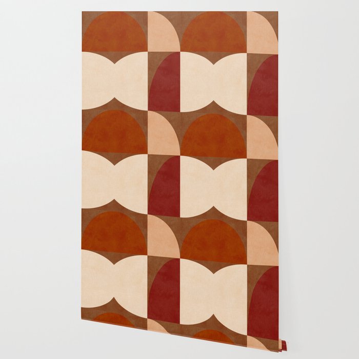 abstract retro shapes earthy 8 Wallpaper Gallery Image 2