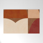 abstract retro shapes earthy 8 Welcome Mat Gallery Image 1