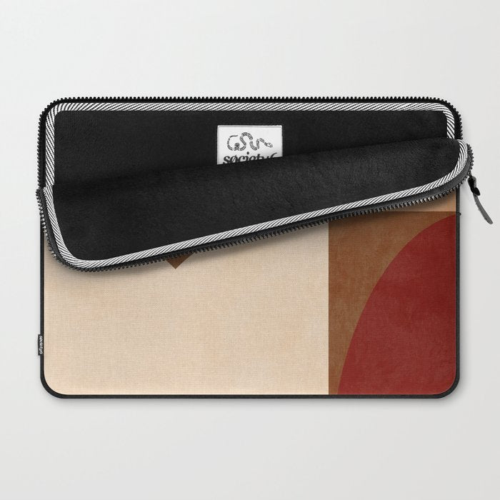 abstract retro shapes earthy 8 Laptop Sleeve Gallery Image 2