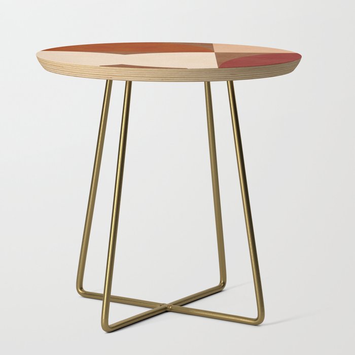 abstract retro shapes earthy 8 Side Table Gallery Image 1