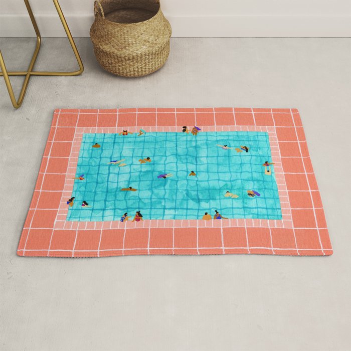 Coral Pool Rug Gallery Image 1