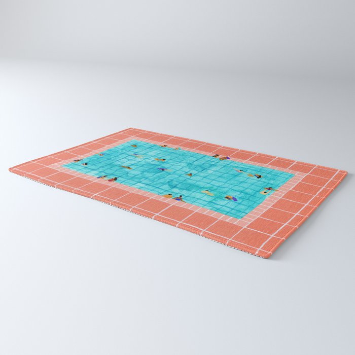 Coral Pool Rug Gallery Image 3