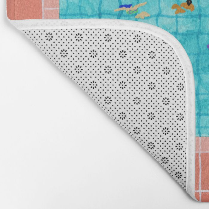 Coral Pool Bath Mat Gallery Image 2