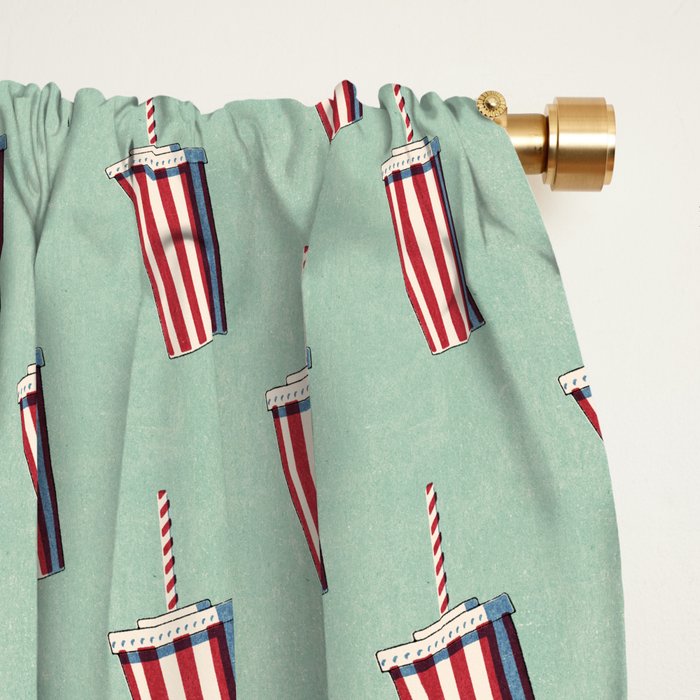 FAST FOOD / Softdrink - pattern Window Curtain Gallery Image 2