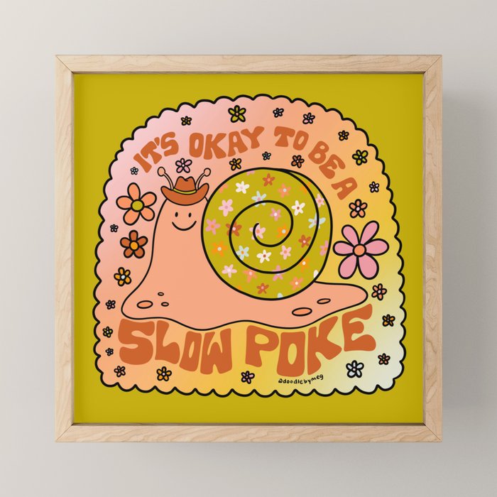 Slow Poke Mini Art Print Gallery Image 1
