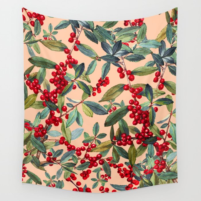Red Chokeberry Wall Tapestry Gallery Image 4