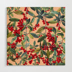 Red Chokeberry Wood Wall Art Gallery Image 1
