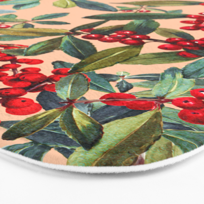 Red Chokeberry Bath Mat Gallery Image 3
