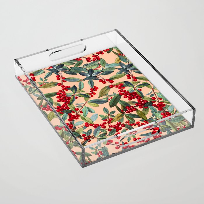 Red Chokeberry Acrylic Tray Gallery Image 1