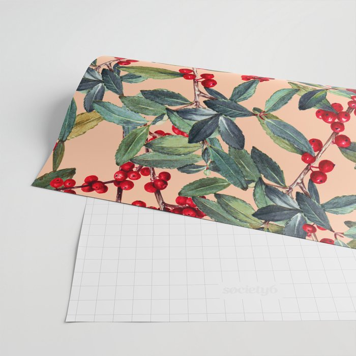 Red Chokeberry Wrapping Paper Gallery Image 2