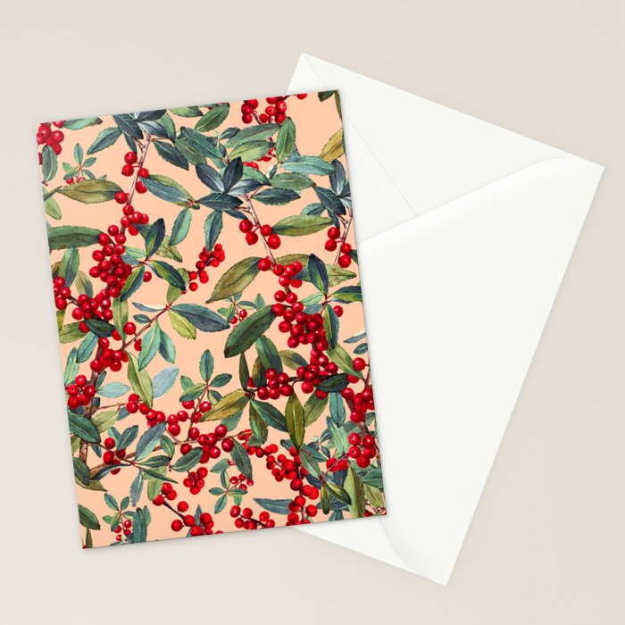 Red Chokeberry Stationery Card Gallery Image 2