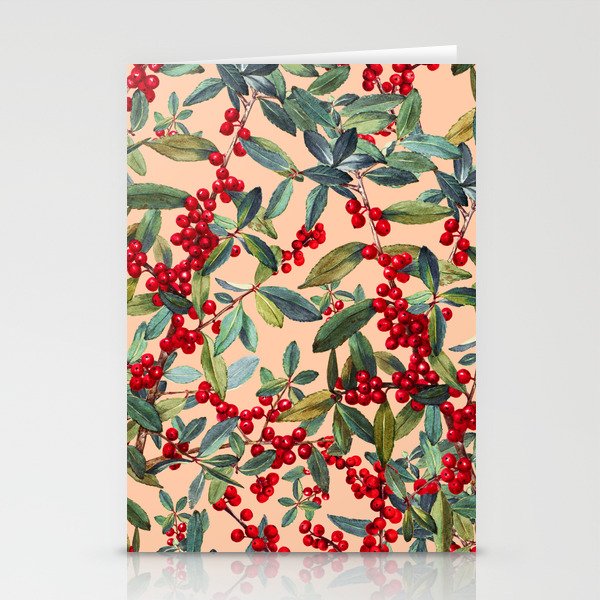 Red Chokeberry Stationery Card Gallery Image 2