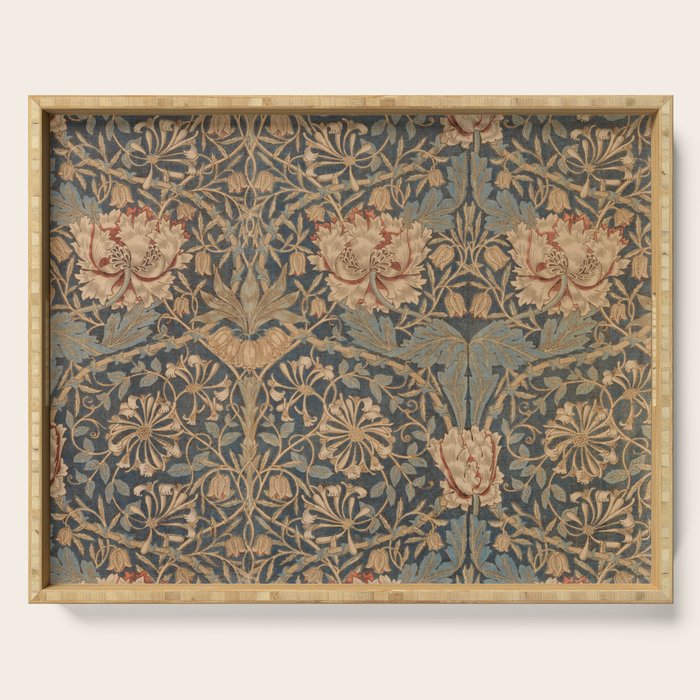 Honeysuckle by William Morris 1876 Antique Vintage Victorian Jugendstil Art Nouveau Retro Pattern Serving Tray Gallery Image 1