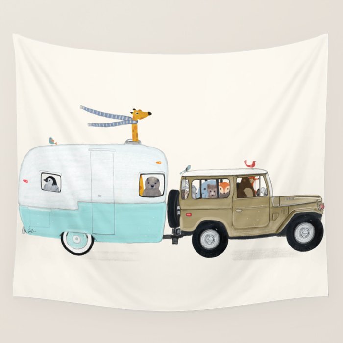camping trip Wall Tapestry Gallery Image 4