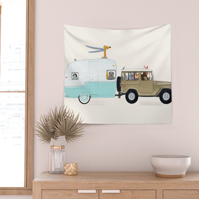 camping trip Wall Tapestry Gallery Image 2