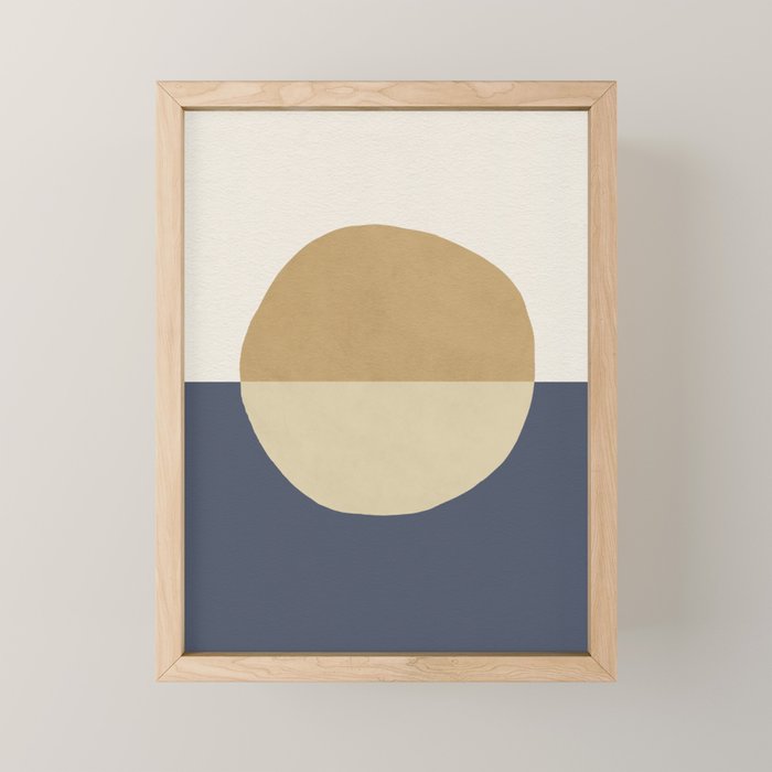 Horizon Abstract - Gold Mini Art Print Gallery Image 1