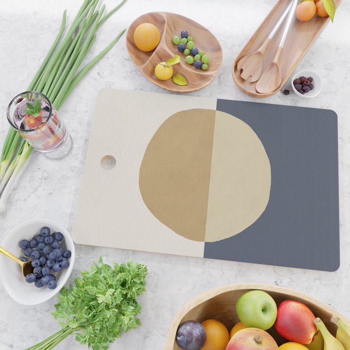 Horizon Abstract - Gold Cutting Board Gallery Image 2