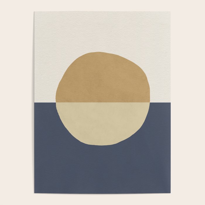 Horizon Abstract - Gold Poster Gallery Image 4
