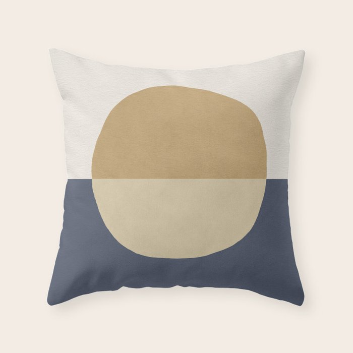 Horizon Abstract - Gold Throw Pillow Gallery Image 6