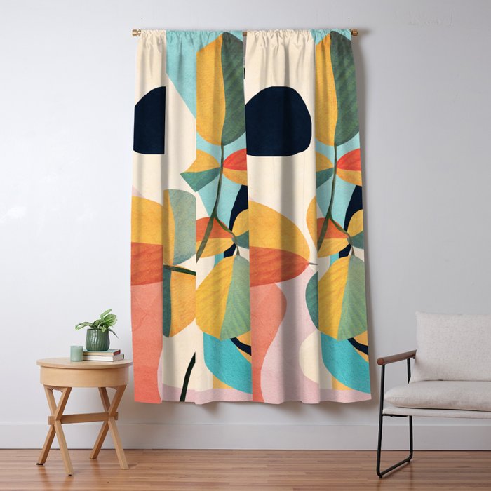 Colorful Branching Out 27 Window Curtain Gallery Image 5