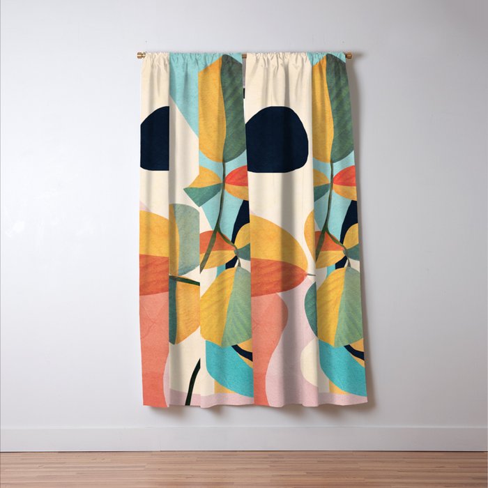 Colorful Branching Out 27 Window Curtain Gallery Image 3